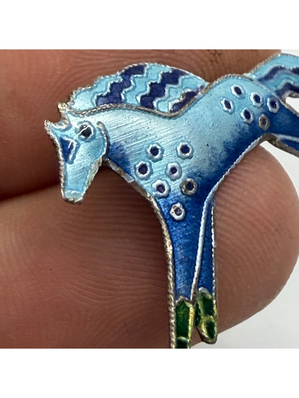 Enamel horse charm vintage - Picture 2 of 5